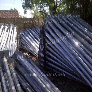 Tiang PJU Oktagonal 7 Meter Galvanis