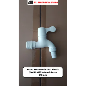Plastic Washing Machine Faucet (PVC-U) W83104 Lesso brand 3/4 inch
