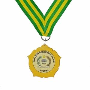 Medali Kuningan Diameter 7 Cm, Tebal 3 Mm