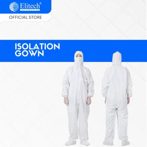 Isolation Gown Baju APD Pelindung Sekali Pakai Nonwoven Lengan Panjang