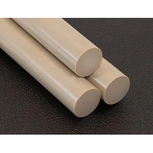 Plastik PEEK Rod Victrex Solid Batang Polyetheretherketone Suhu Tinggi