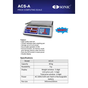 TIMBANGAN DIGITAL SONIC 30 KG