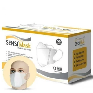 Masker Pernapasan Merk SENSI Duckbill 3 PLY Original Asli