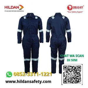 Seragam Kerja Wearpack Safety Warna Navy Untuk Mudah Dikenali