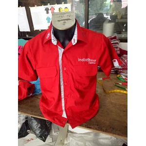  Baju Seragam Kerja TELKOM INDI HOME Merah Terbaru 
