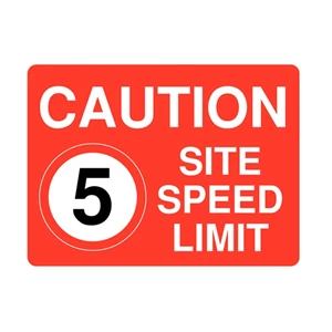 Papan Peringatan - Safety Sign Caution Batas Kecepatan Ukuran 50 x 60
