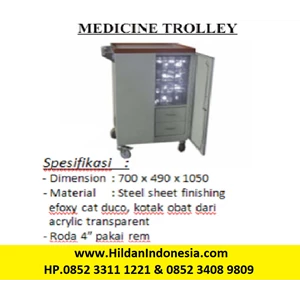 Troli - Medicine Trolley Rumah Sakit