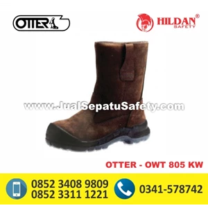  Safety Shoes Sepatu Pria Merk Otter - Type OWT 805 Boots Coklat