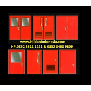 Single Type Red Fireproof Door