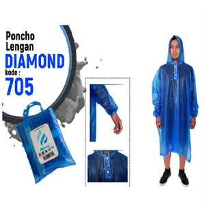  Plevia Raincoat PONCHO Sleeve DIAMOND Code 705