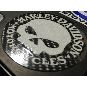 printing harley davidson custom embossed sticker