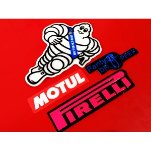 jasa cetak stiker emboss custom promosi pirelli