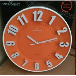 Red Mardient Wall Clock