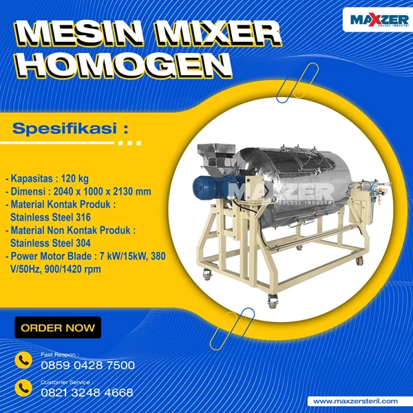Mesin Mixer Homogen Maxzer (Super Homogen Mixer)