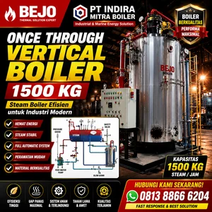 IMB VERTICAL Boiler 1500 /Vertical Steam Boiler 1000KG/VERTICAL BOILER FUEL GAS PT INDIRA MITRA BOILER