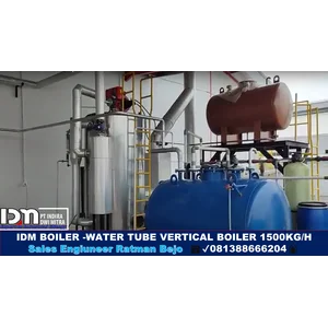 SALES OF GAS BOILER CAPACITY 200KG/IMB vertical Boiler /IMB vertical Boiler 3000KG - PT INDIRA MITRA BOILER