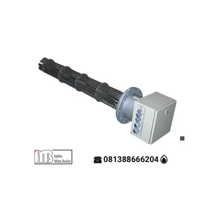  Electric Oil Heating Element Boiler Water Immersion Heater Stainless Steel Industrial Flange