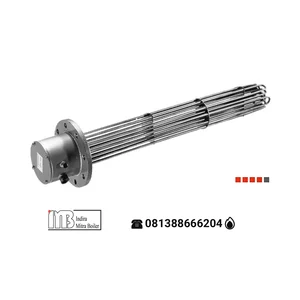  Electric Oil Heating Element Boiler Water Immersion Heater Stainless Steel Industrial Flange