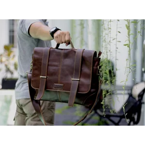 Maldini Briefcase Leather Bag - Tas  Kantor