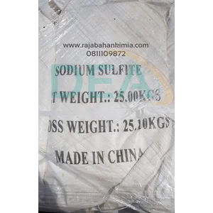 Bahan Kimia Industri Sodium Sulfite Kemasan 25 Kg