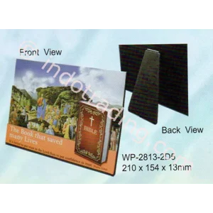 WP2814-3D5  Pajangan meja 2D - BIBLE The Book That Saved Many Lives 