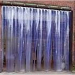 PVC Curtain (Blinds Pvc) Blue Clear (085782614337)