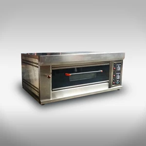 Gas Oven 1 Deck 2 Loyang Pemanggang Roti dan Makanan MI102H