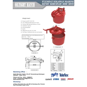ALAT PERKAPALAN OIL TIGHT HATCH 282 Kg