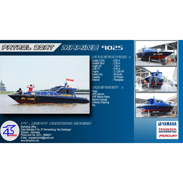SPEED BOAT PATROLI 9 METER