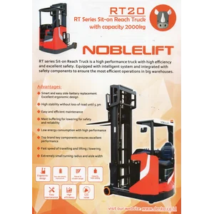 Forklift Reach Truck cap 2 ton tinggi 6 m Garansi Resmi PT Denko Wahana Sakti