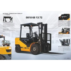 Forklift Diesel Matic Vmax Denko Wahana Sakti cap3 ton Tinggi 3 m Engine Mitsubishi bagus dan baik