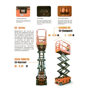 Scissor Lift  Tangga Electric Tangga Gunting SC 16 (tinggi  working height 16 m) merk Noblelift