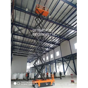 Scissor Lift  Tangga Electric Tangga Gunting SC 16 (tinggi  working height 16 m) merk Noblelift