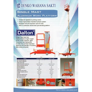 Dalton GTWY tangga Hidrolik cap 125kg tinggi 12m harga termurah 2022
