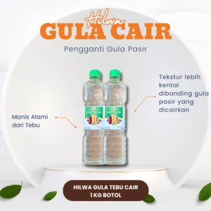 Hilwa Cane Sugar (Sucrose) Variant 1 Kg Botol
