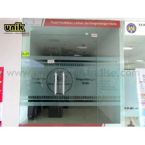 Stiker Kaca Sandblast Unik