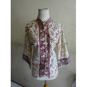 Batik Motif Cirebonan - W53622 Blouse - Hijau