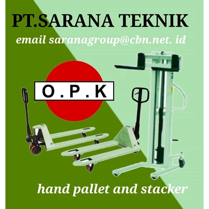 Dari PT SARANA TEKNIK Hand Pallet Stacker OPK INDONESIA  AGENT OPK STACKER OPK HAND PALLET STACKER 1