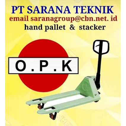 Dari PT SARANA TEKNIK OPK MATERIAL HANDLING EQUIPMENT OPK PT SARANA TEKNIK HAND PALLET STACKER 1