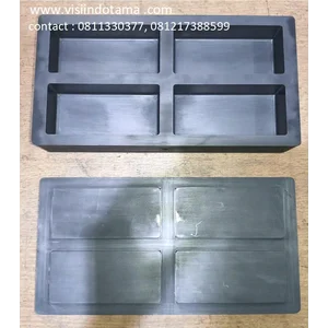 Graphite Mould atau Cetakan Emas dan Perak 4 Cavity dari Visi Carbon Manufacturing