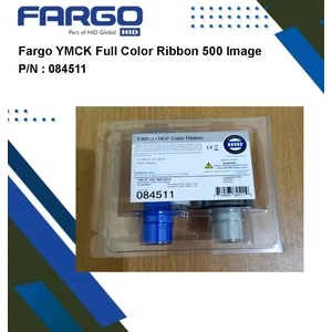 Tinta Printer Fargo YMCK Full Color Ribbon 500 Image P/N : 84511