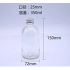 P060 350Ml Round Boston Glass Bottle With Alu Lid 1