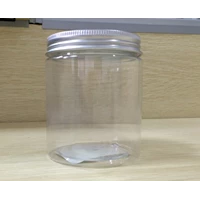 P055 200Ml Plastic Jar With Alu Lid