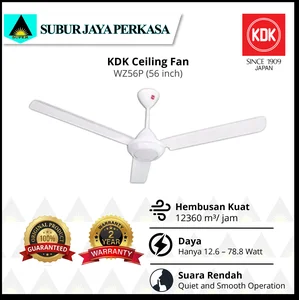 CEILING FAN KDK Plafon 56 Inch WZ56P (Kipas Angin Gantung Putih)