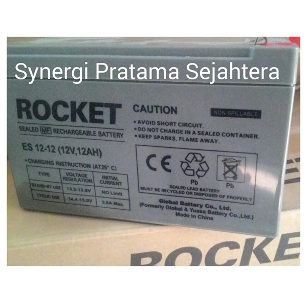 Battery Vrla Rocket Es 12-12 (12V 12Ah)