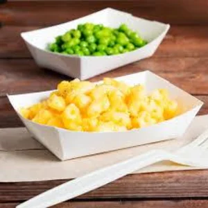 Food Tray Paper Atau Tray Makanan Bahan Kertas Untuk Kemasan Makanan Siap Saji