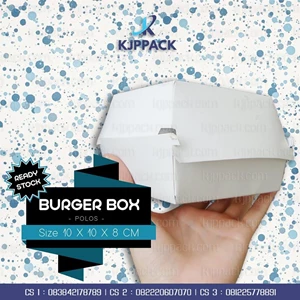Burger Packaging Size 10 X 10 X 8 Cm Ivory Food Grade