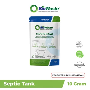 Biowaste Septic Tank Bakteri Pengurai Limbah IPAL MBG Tinja Anti Bau & WC Mampet 10 gram