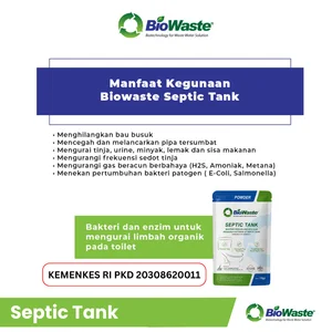 Biowaste Septic Tank Bakteri Pengurai Limbah IPAL MBG Tinja Anti Bau & WC Mampet 10 gram