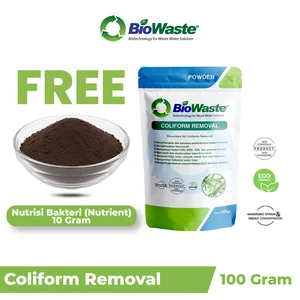 Biowaste Coliform Removal Bakteri Pengurai Limbah MBG Penghilang Bau & E-Coli Saluran Air WC Mampet 100 gram